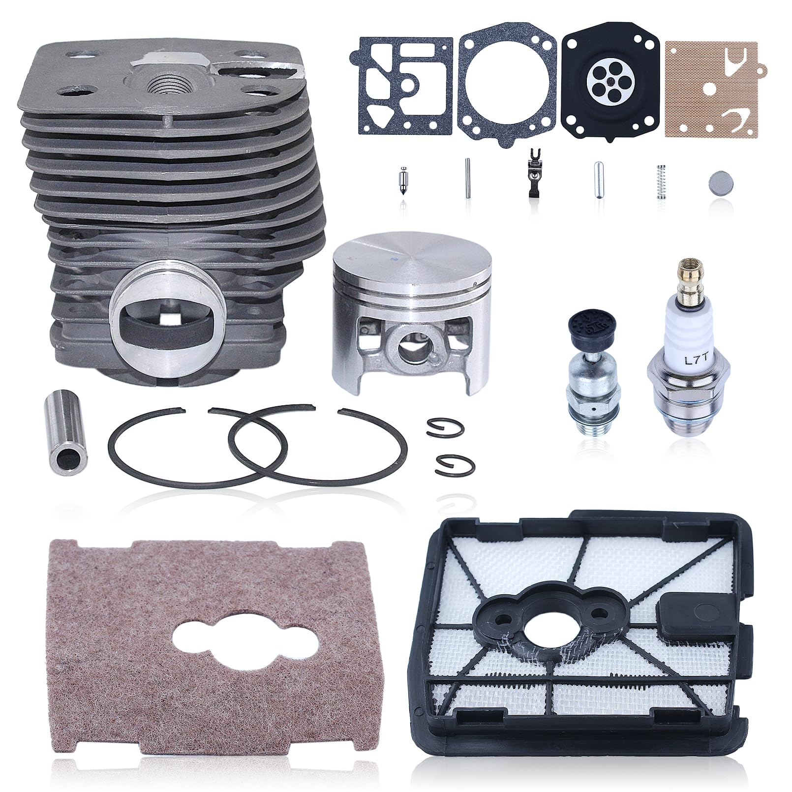 Gubeter Cylinder Piston Kit, For Stihl Fs550 Fs420 Fs420L Fs550L Trimmers Part, 4116 020 1215, 4116 120 1602, 4115 141 0300