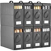 Bed Sheet Organizers and Storage,8 Pack Linen Closet Organizers and Storage, Foldable Bedding Storage for Bedsheets,