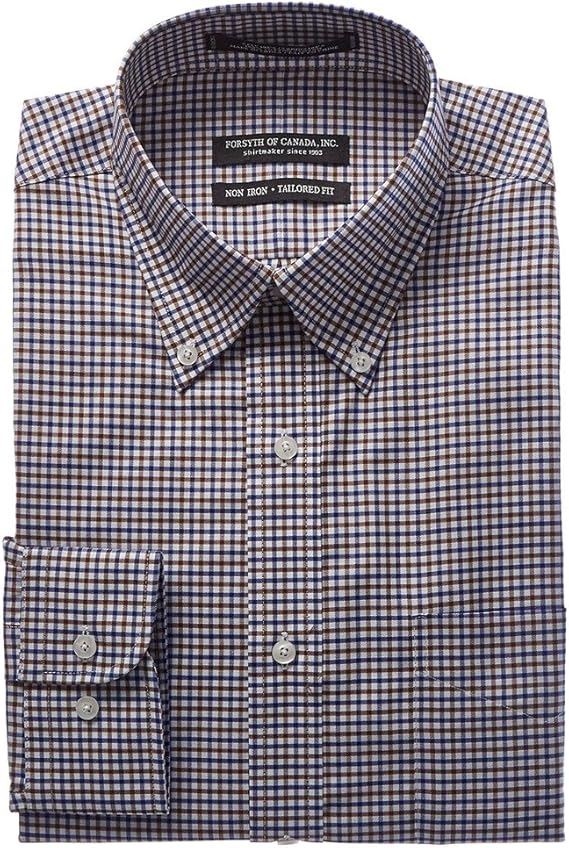 Forsyth of Canada Tailored Fit NonIron Long Sleeve Dress Shirt at