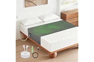 Grounding Sheets for All Mattress Sizes,Grounding Mat for Bed 10% Silver Fiber+90% Cotton Grounding Sheets Sleeping Earth Gro