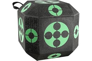 VEVOR15 x15 All-Side Shotting Archery Arrow Target, Outdoor Portable Archery Target with Carry Handle, Easy Arrow Removal, Great Visibility, Lightweight, Easy to Transport, Black