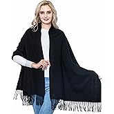 vimate Wool Pashmina Scarf Shawl - Super Soft Warm Pashminas Wraps for Women Wedding Formal Evening Travel