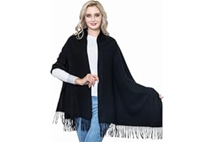 vimate Winter Thick Wool Scarf Shawl - Large Super Soft Warm Pashminas Wrap for Travel