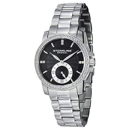 Stuhrling Original Ascot Analog Black Dial Mens Watch - 601.33151