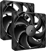 Corsair iCUE LINK RX140 140mm PWM Fans Dual Pack Black with Hub