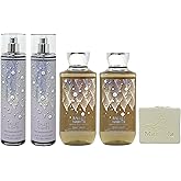 Bath & Body Works Ballet Nights 2 Fine Fragrance Mists and 2 Body Washes with a Natural Oats Bar Soap - Full Size