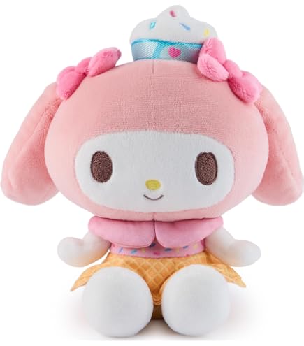 Amazon.com: TeeTurtle Reversible Sanrio My Melody Ice Cream 4 Inch