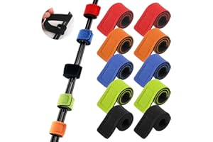 MOUHIKE Fishing Rod Belts Ties 10/25pcs Spinning Rod Straps Holders Magic Stick Casting Stretchy Belt for Fly Rod Fixing Strap
