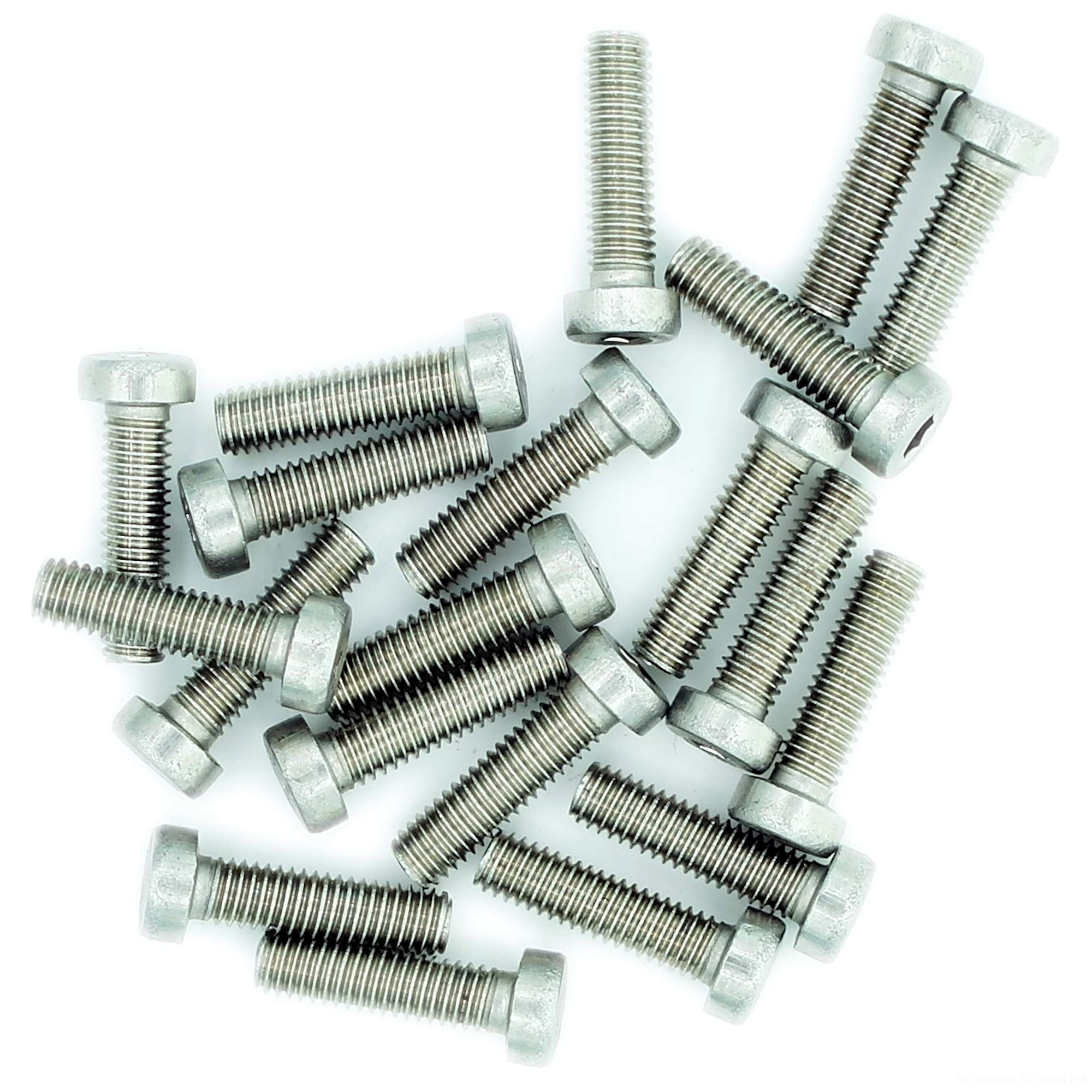 M5 (5mm x 10mm) Hex Socket Cap Screw (Bolt) (Low Head) - Stainless Steel (A2) (Pack of 20)