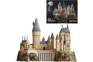 4D Build, Harry Potter Hogwarts Castle 3D Model Kit, Harry Potter Collectibles & Desk Decor, Adult Puzzle, Building Toys, 209 Pieces, 3D Puzzles, Gift Ideas for Ages 12 & Up