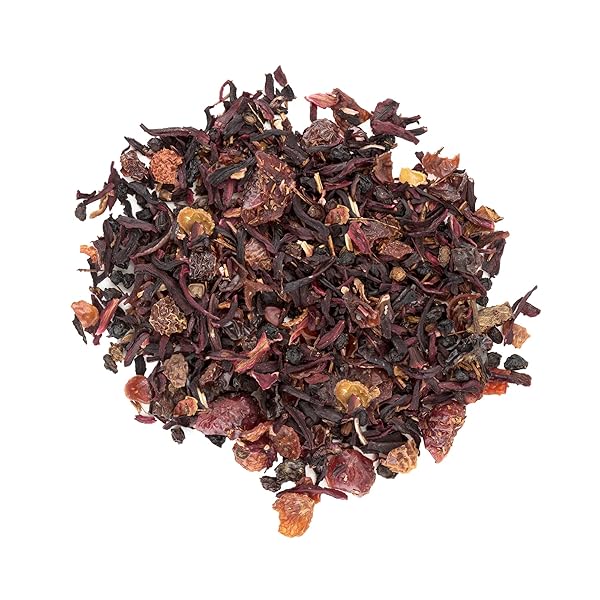 PINKY UP RED BERRY COOLER LOOSE LEAF ICED TEA | ROOIBOS HERBAL TEA BLEND, NATURALLY CALORIE FREE | 3.0 OUNCE TIN, 25 SERVINGS