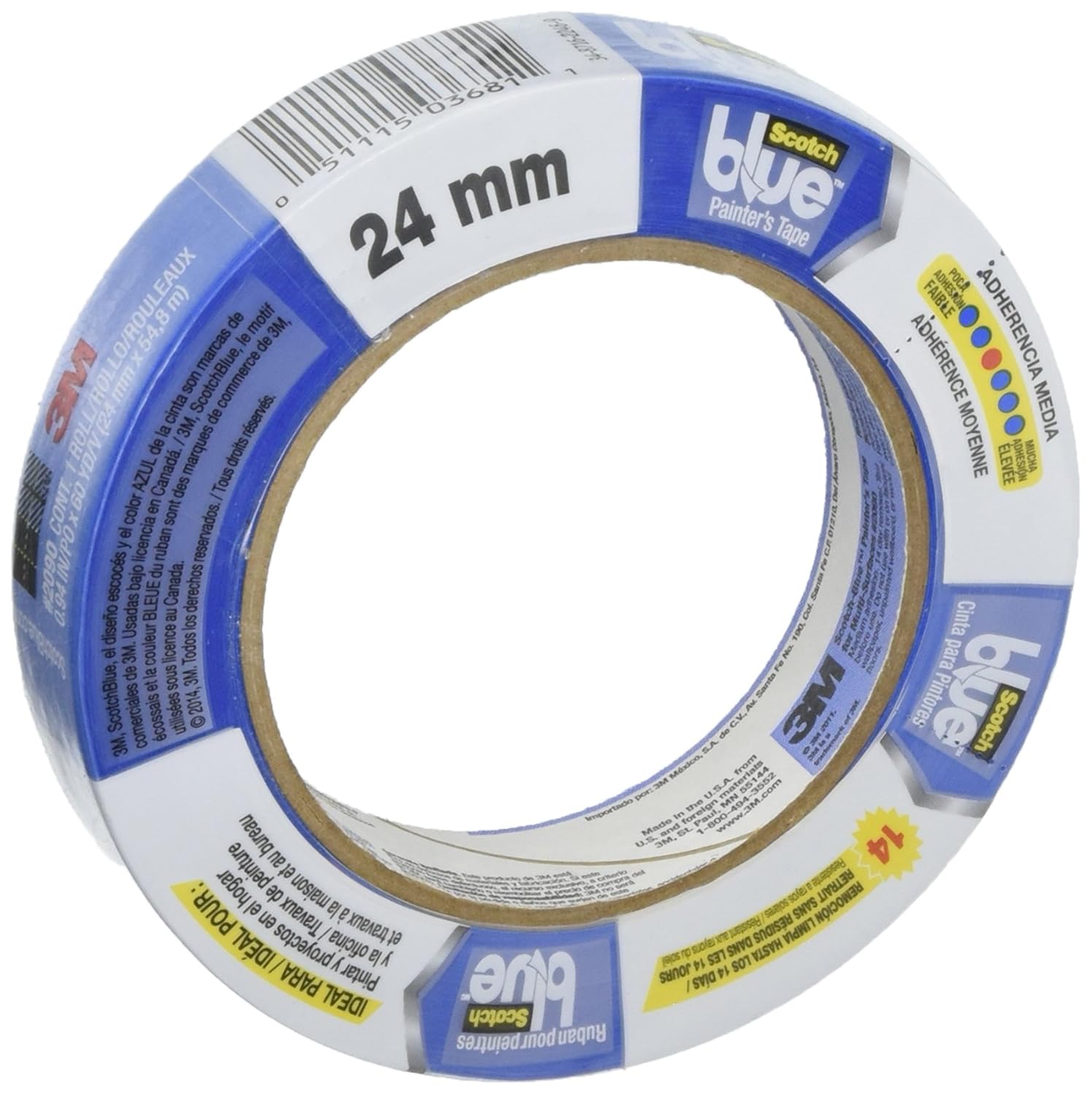 3M Scotch 2090 Blue Painters Tape 1 in. x 60 yds. (Blue)