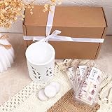 bhomescent Luxury Wax Melt Gift Set 3 Snap Bars Ceramic Burner Gift Box view 3