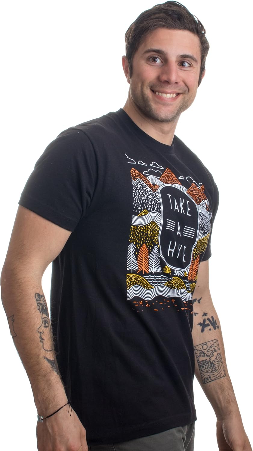 Take a Hike | Outdoor Nature Hiking Camping Graphic Saying for Men Women T-Shirt: Clothing