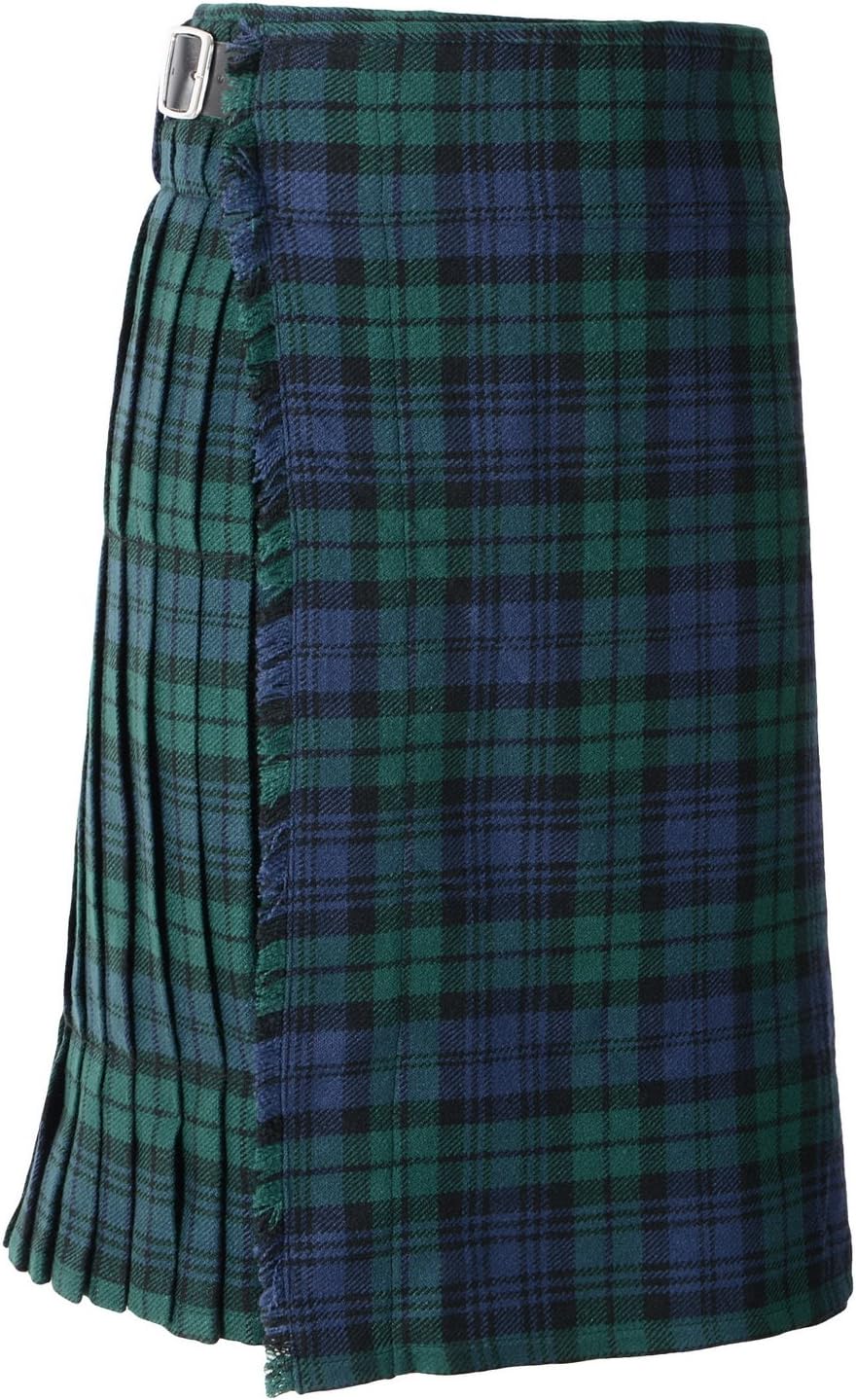 Scottish Mens Kilt Traditional Highland 5 Yard 10 oz Tartan Sporran