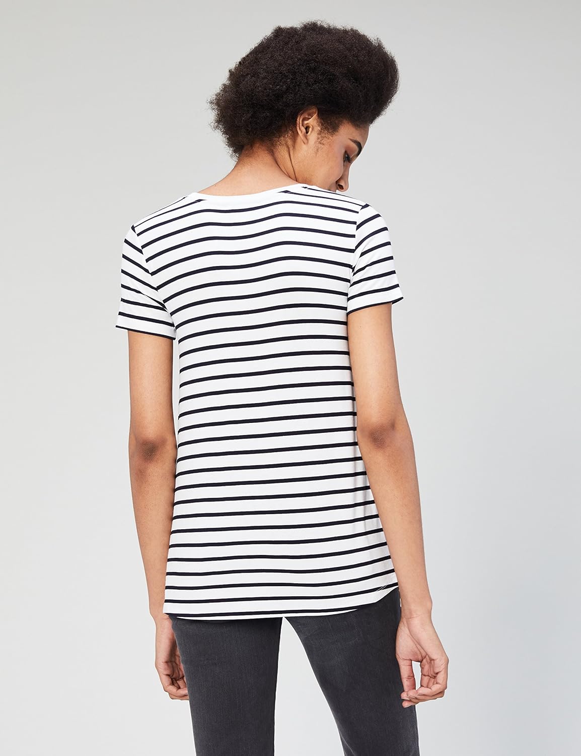  Brand - Daily Ritual Women's Jersey Short-Sleeve Scoop Neck Swing T-Shirt: Clothing