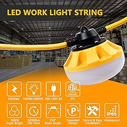 Muasdae 100FT LED Construction String Lights 10