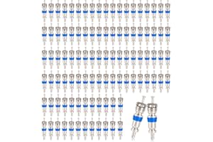 UMONIE 100 Pack Valve Core for R410 R32 R22 High Pressure HVAC Systems with Teflon Seal Ideal Replacement Part for Refrigeration and Air Conditioning
