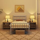 Yaheetech 3ft Single Metal Bed Frame with Headboard Footboard Silver