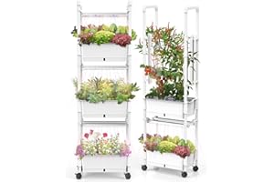 Hydroponics Growing System,AOONEG 42Pods Indoor Herb Garden with LED Grow Light,Hydroponics Growing System Kit with Automatic Timer,Pump System,Adjustable Height (No Seed,Matte White, 3Layer-42Pods)