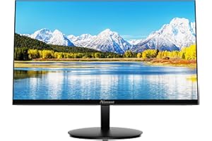 Norcent 24 Inch Computer Frameless Monitor, 75Hz Full HD 1920 x 1080P IPS LED Display, HDMI VGA Port, 178 Degree Viewing Angle Blue Light Filter Function, 100x100mm VESA Mountable, MN24-H