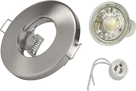 Möbel & Wohnen GU10 LM 230V LED Feuchtraum IP65 Deckenstrahler 7W = 52W Badezimmer & Dusche