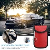 Diyife Faraday Pouch Car Keys 2 Pack RFID Signal Blocking Key Fob Red view 7