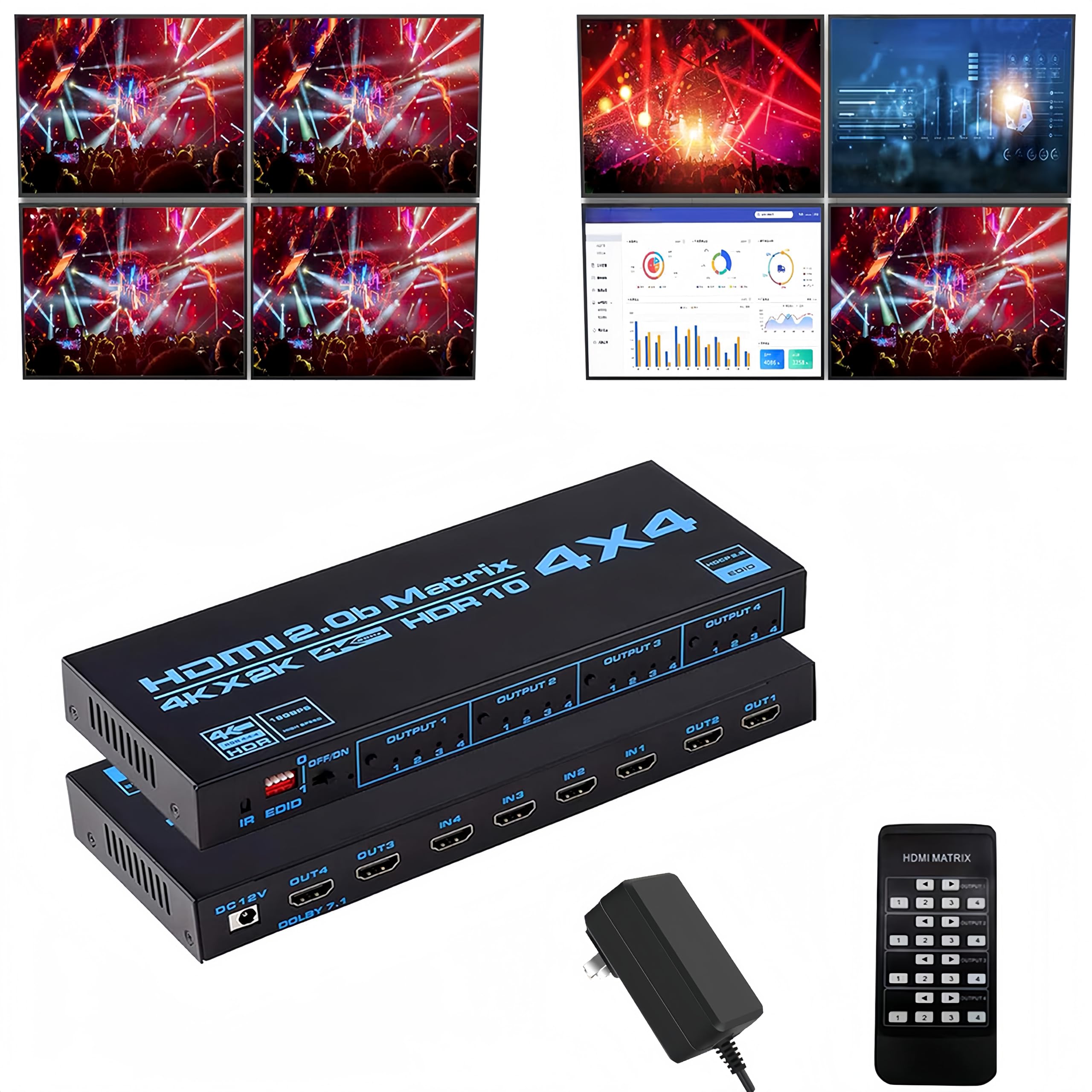 Explosive HDMI 2.0 4k Matrix switcher 4X4 Switching