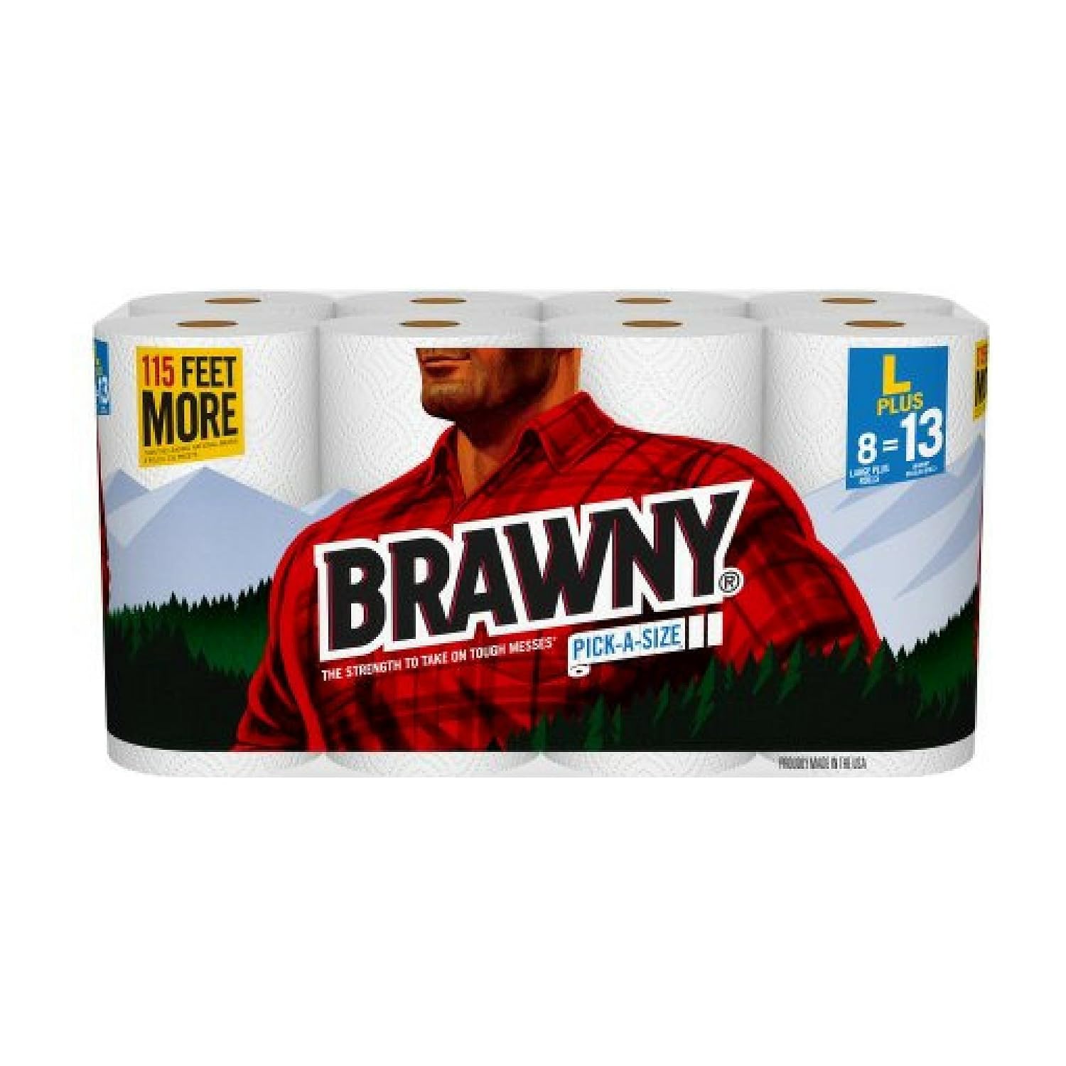 Amazoncom Brawny Paper Towels Pick A Size 8 Large PLUS Rolls Amazoncom Brawny Paper Towels Pick A Size 8 Large PLUS Rolls