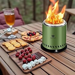 PY SUPER MODE Tabletop Fire Pit with Stand 10.2 x