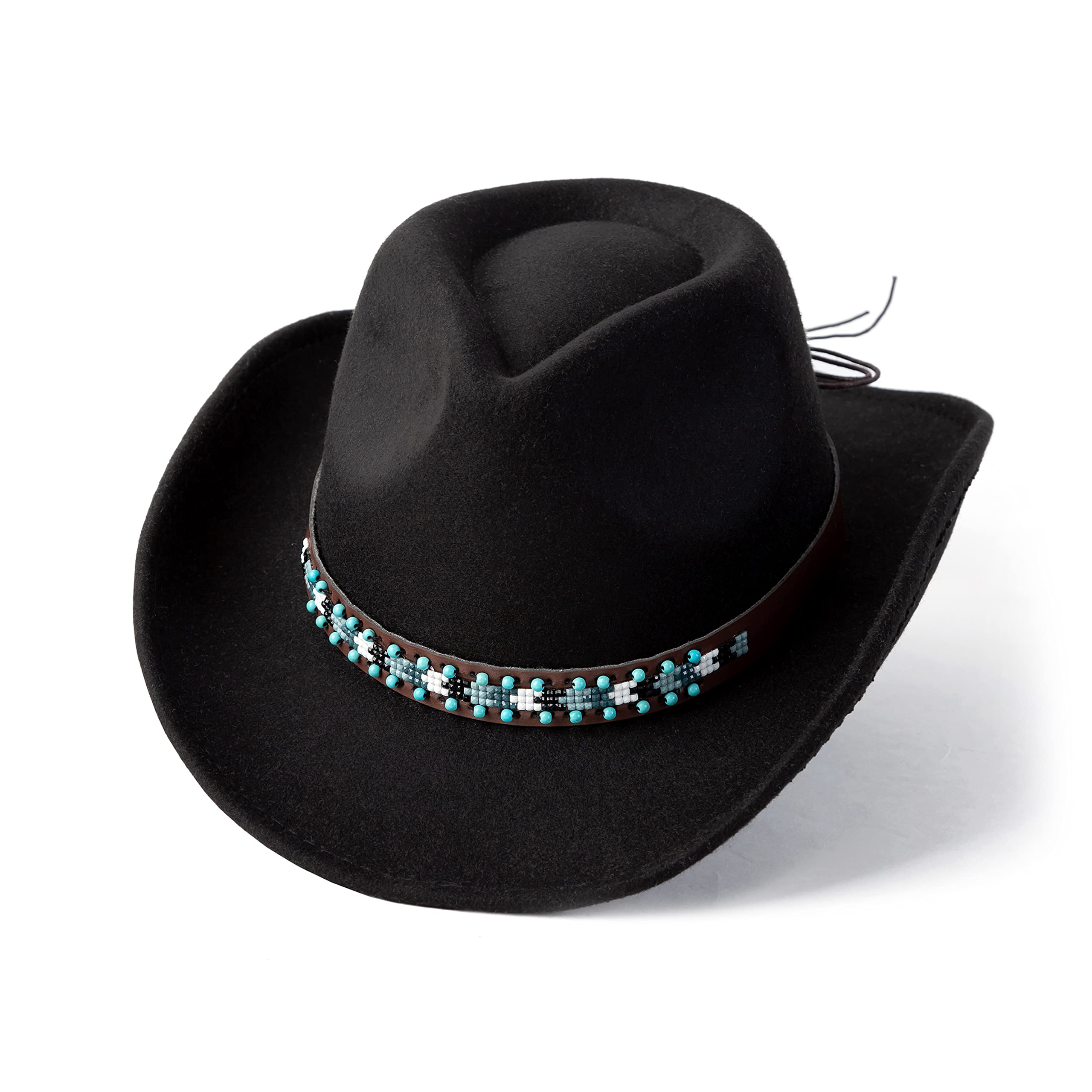 1432 Felt Fedora Western Cowboy Hat For Women Men 100% Wool Men main image 3