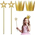 13 Inches Star Wand with Gold Crowns and Angel Fairy Wand - Wedding, Birthday, Cosplay, Halloween Accessories