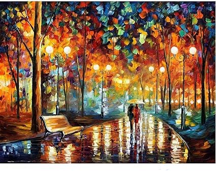 1000 Pieces Rainy Night Walk Puzzle 