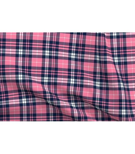 Tartán Cheque Tartán Textura Sin Costura Modelo En Rosa, Azul Verde
