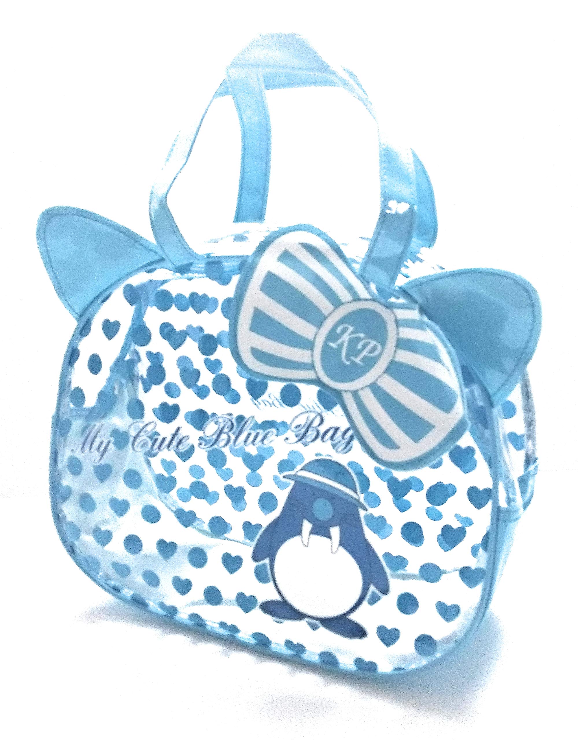 Kennedy Playsets Little Girl's Plastic Handbag Toddler Bag School Swimming Clear Bag