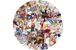 LAZAMYASA 131 PCS Singer Stickers Vinyl Waterproof Music Stickers for Water Bottle Laptop Skateboard Car Bumper Computer Gifts for Aldults Boys Girls Teens(131PCS)