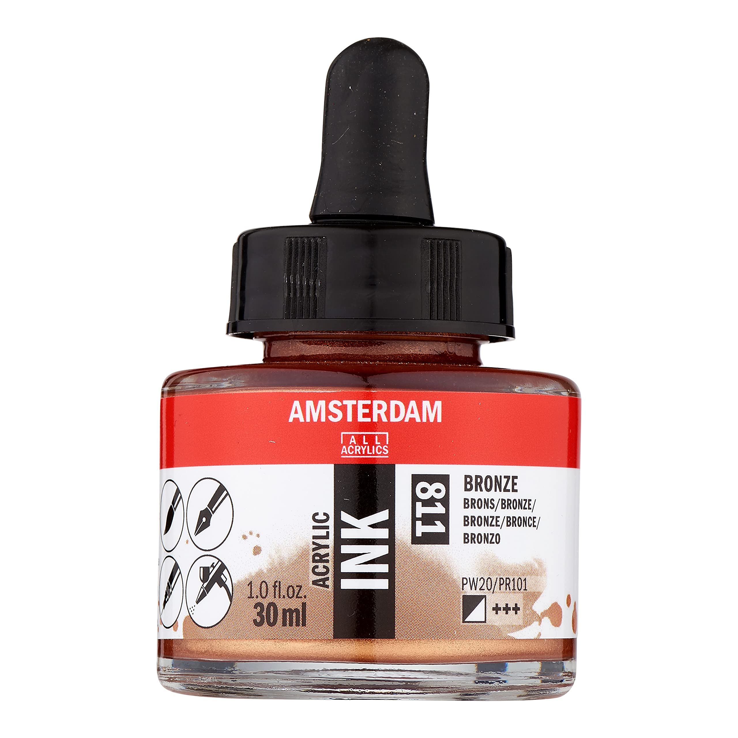 Amsterdam Acrylic Ink Bottle 30 ml Bronze 811 (17208110)