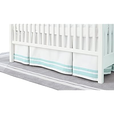 Buy Classic Aqua Crib Skirt by Just Born Online Jamaica Ubuy