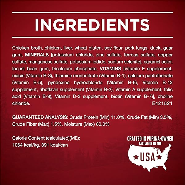 PURINA ONE HIGH PROTEIN WET DOG FOOD TRUE INSTINCT TENDER CUTS IN DOG FOOD GRAVY WITH REAL CHICKEN AND DUCK – (PACK OF 12) 13 OZ. CANS