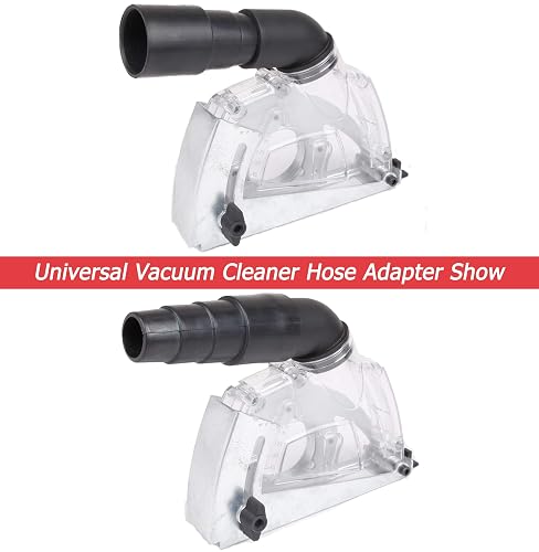 Universal 5-Inch Angle Grinder Dust Shroud With Vacuum Adapter - Fits Most Brands