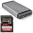 SanDisk 256GB Extreme PRO SDXC UHS-I Memory Card - Up to 200MB/s with SanDisk Professional PRO-Reader SD and microSD - High Performance Card Reader