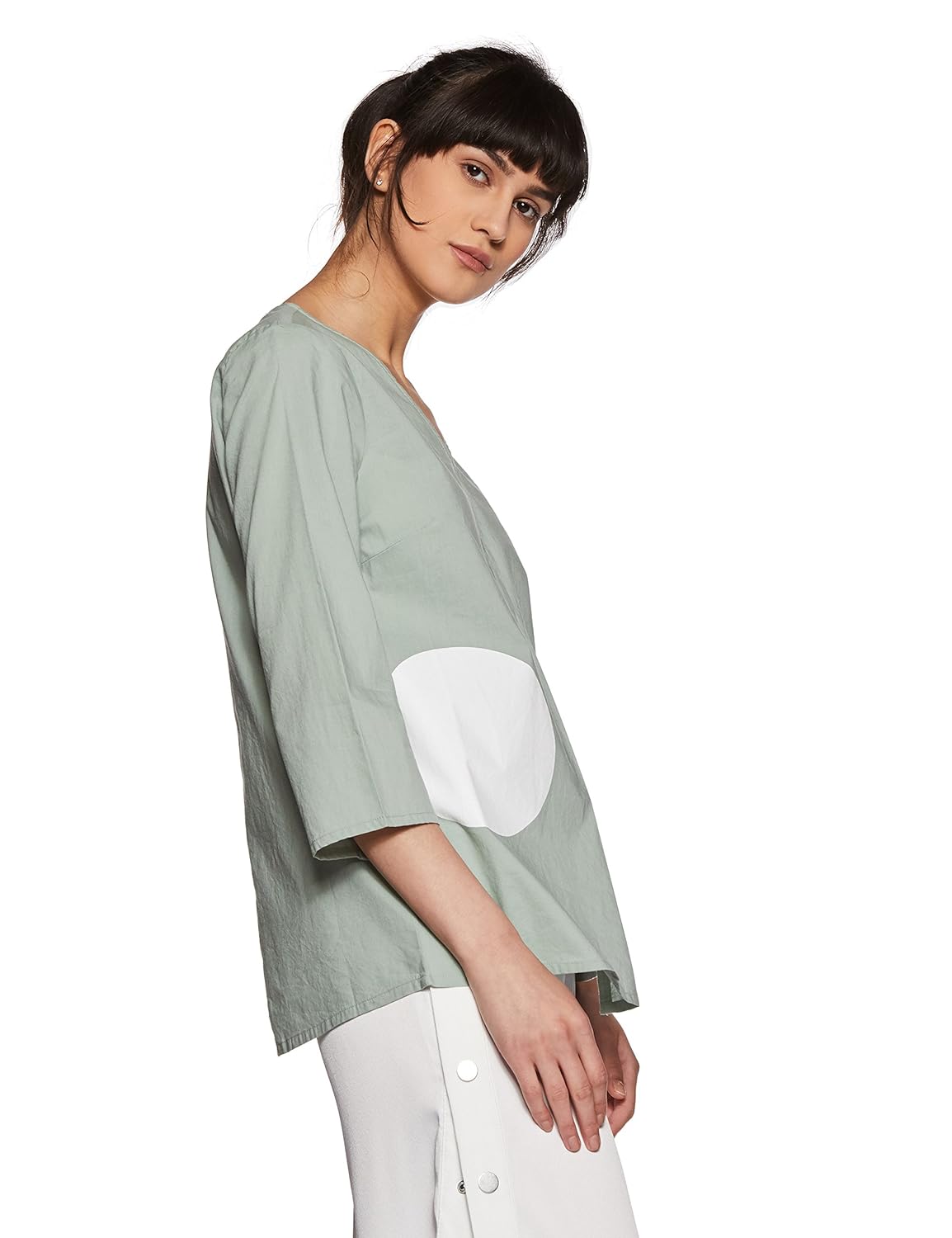 vero moda women's polka dot regular fit top