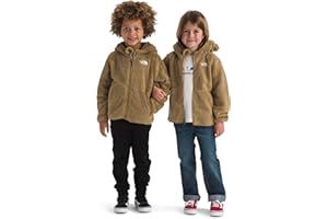 THE NORTH FACE Kids' Campshire Full Zip Hoodie | Cozy Fleece Winter Jacket, Open Hand Pockets & Attached Hood With Bear Ears