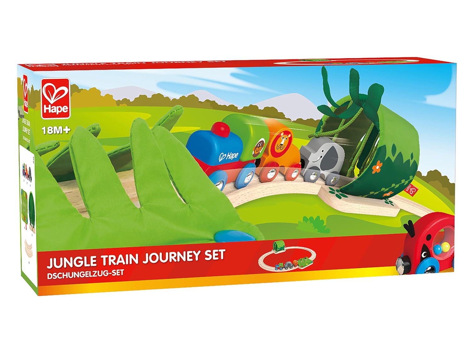 hape jungle train journey set