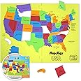 Imagimake Mapology United States Puzzle | Educational Toys for Kids 5-7 | Learn USA States Along with Their Fun Facts | Puzzles for Kids Ages 4-8 | 6 Year Old Boy Gifts & Girl Gifts