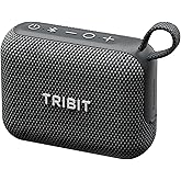 Tribit PocketGo Bluetooth Shower Speaker, IP68 Waterproof/Dustproof, Portable Speaker with 20H Playtime, Wireless, BT6.0, Supports TF Card, Electronics for Travel/Outdoors/Home