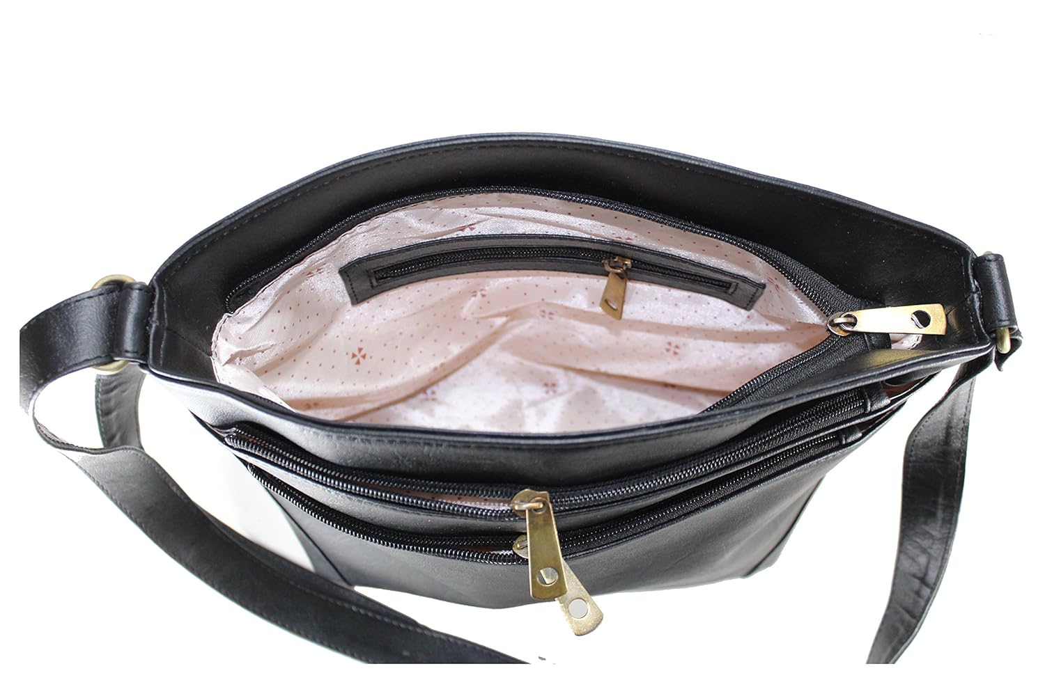 fargo sun'dry pu leather women's & girl's sling shoulder bag (black_fgo-014)