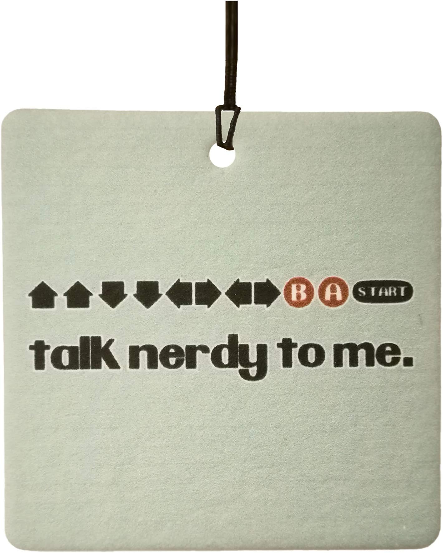 Talk Nerdy to Me Car Air Freshener (Funny/Fun Xmas Christmas Stocking Filler/Secret Santa/Novelty Scented Gift)