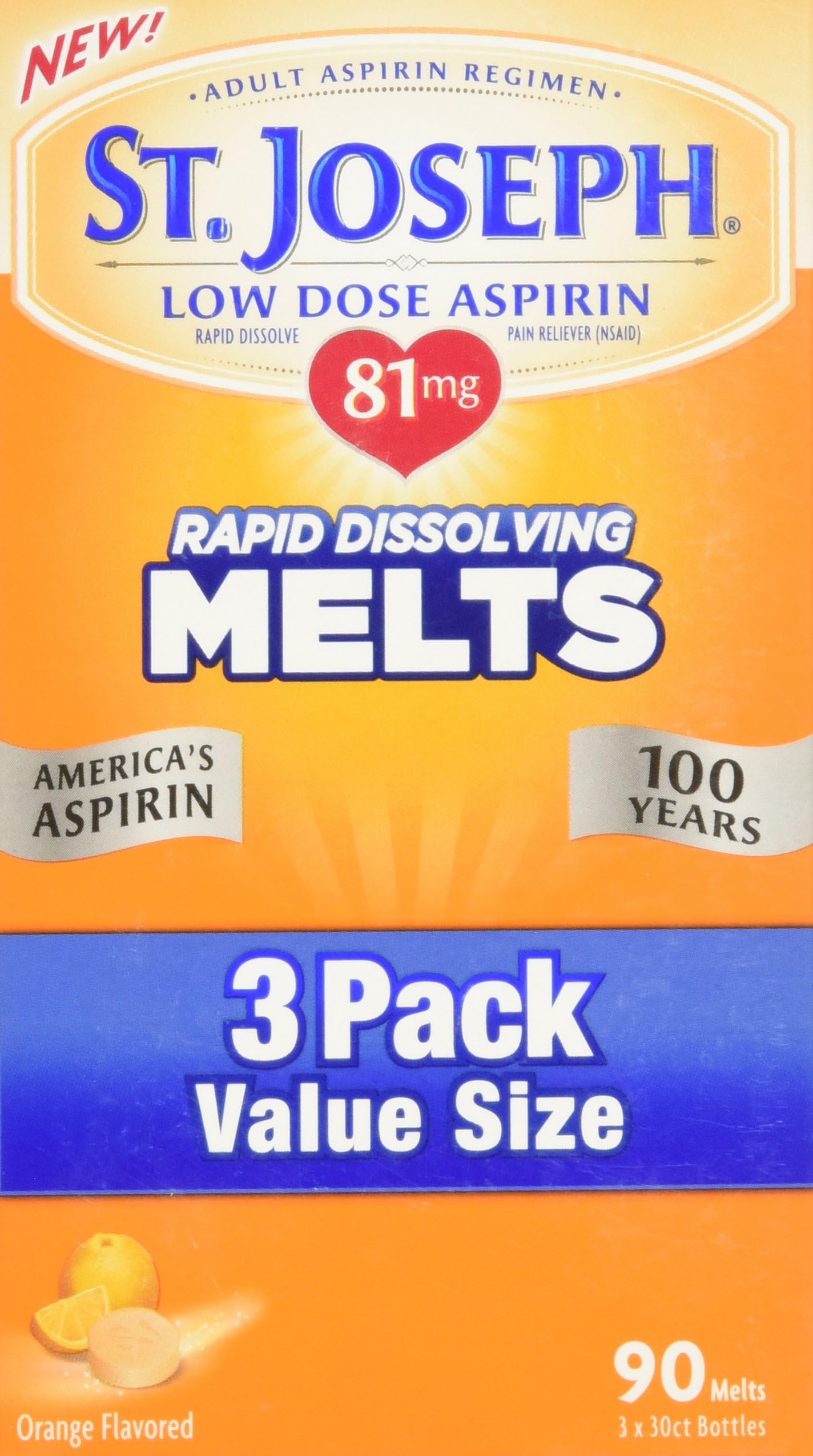 St Josephs Health Aspirin Tablets, 90 Count