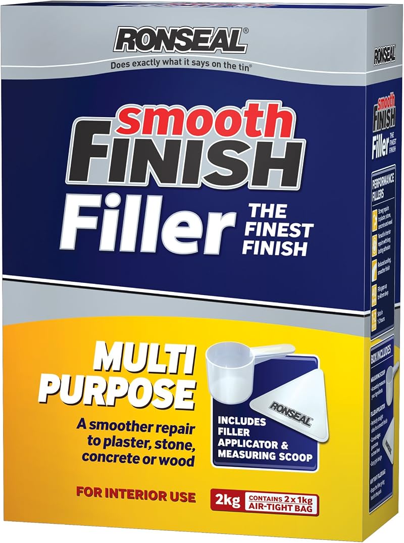Ronseal Smooth Finish Filler Multi-Purpose Powder 1kg Clear